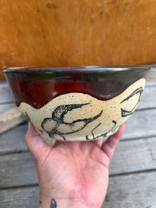 Crabby Soup Bowl - Burnt Ember