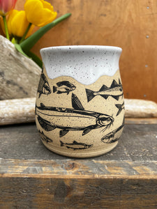 Fishes Cup - White