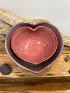2 Heart Nesting Bowls