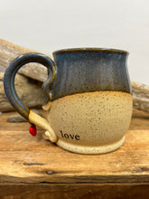 Load image into Gallery viewer, Dangle Heart Mug - Blue Rutile
